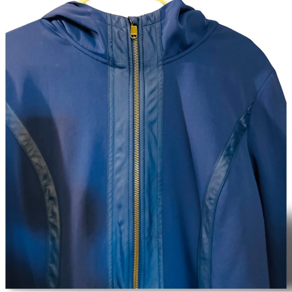 ⭐️SOLD ⭐️Athleta Blue Verbier Fleece Lined Full Zip Jacket Size XL - Picture 4 of 6